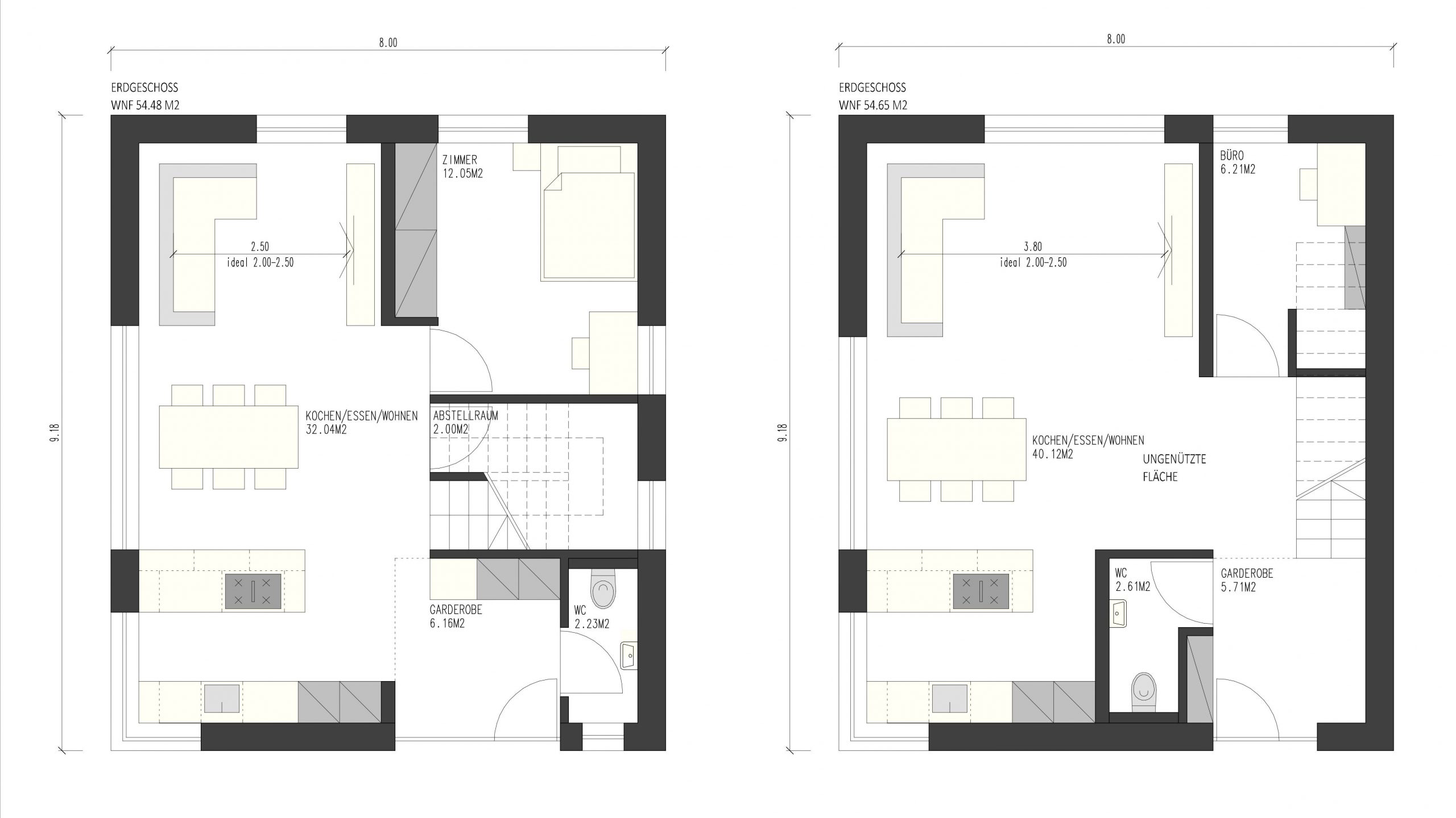 Schritt-für-Schritt Grundriss planen 2 Varianten