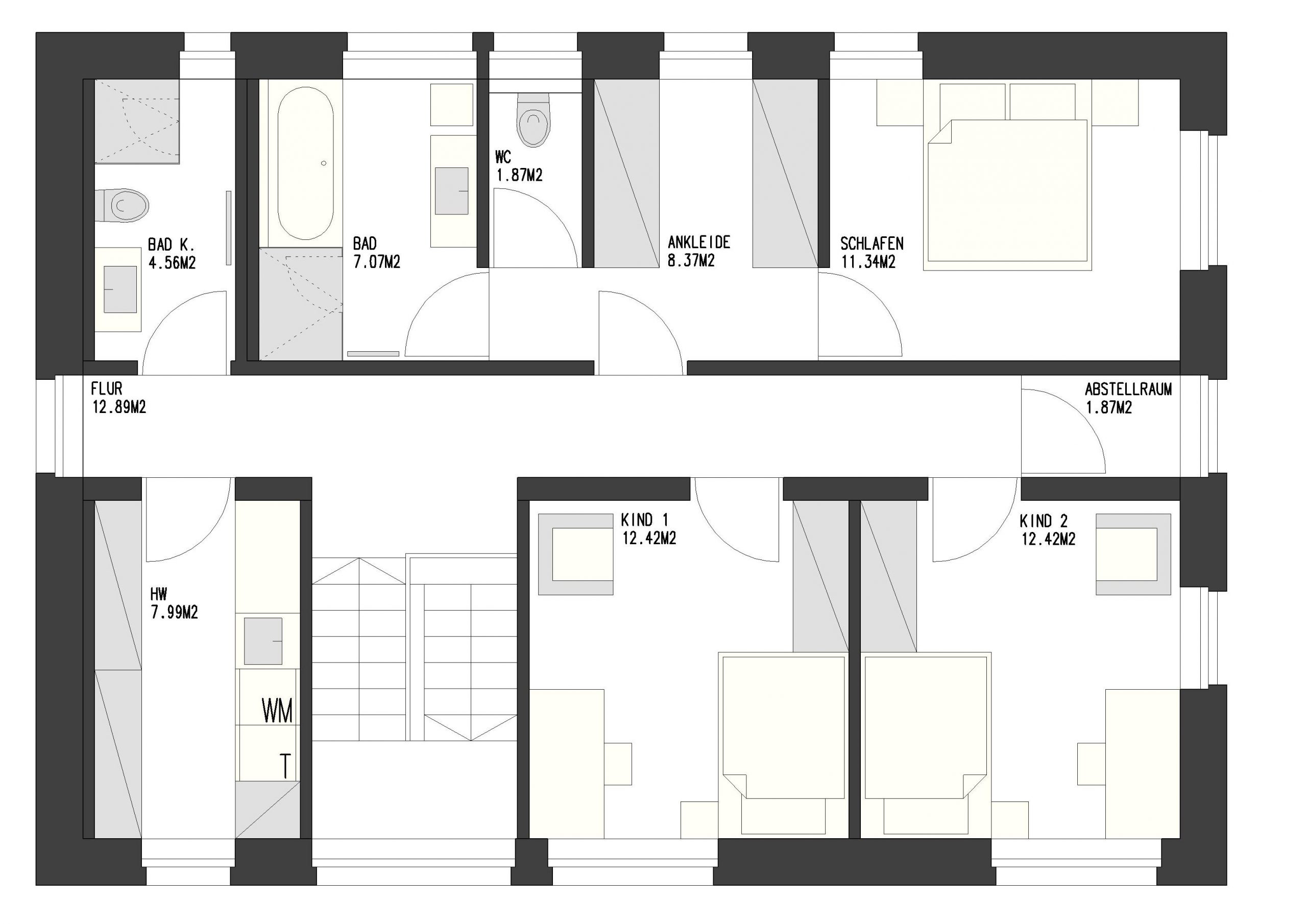 Schritt-für-Schritt Grundriss Privater Bereich