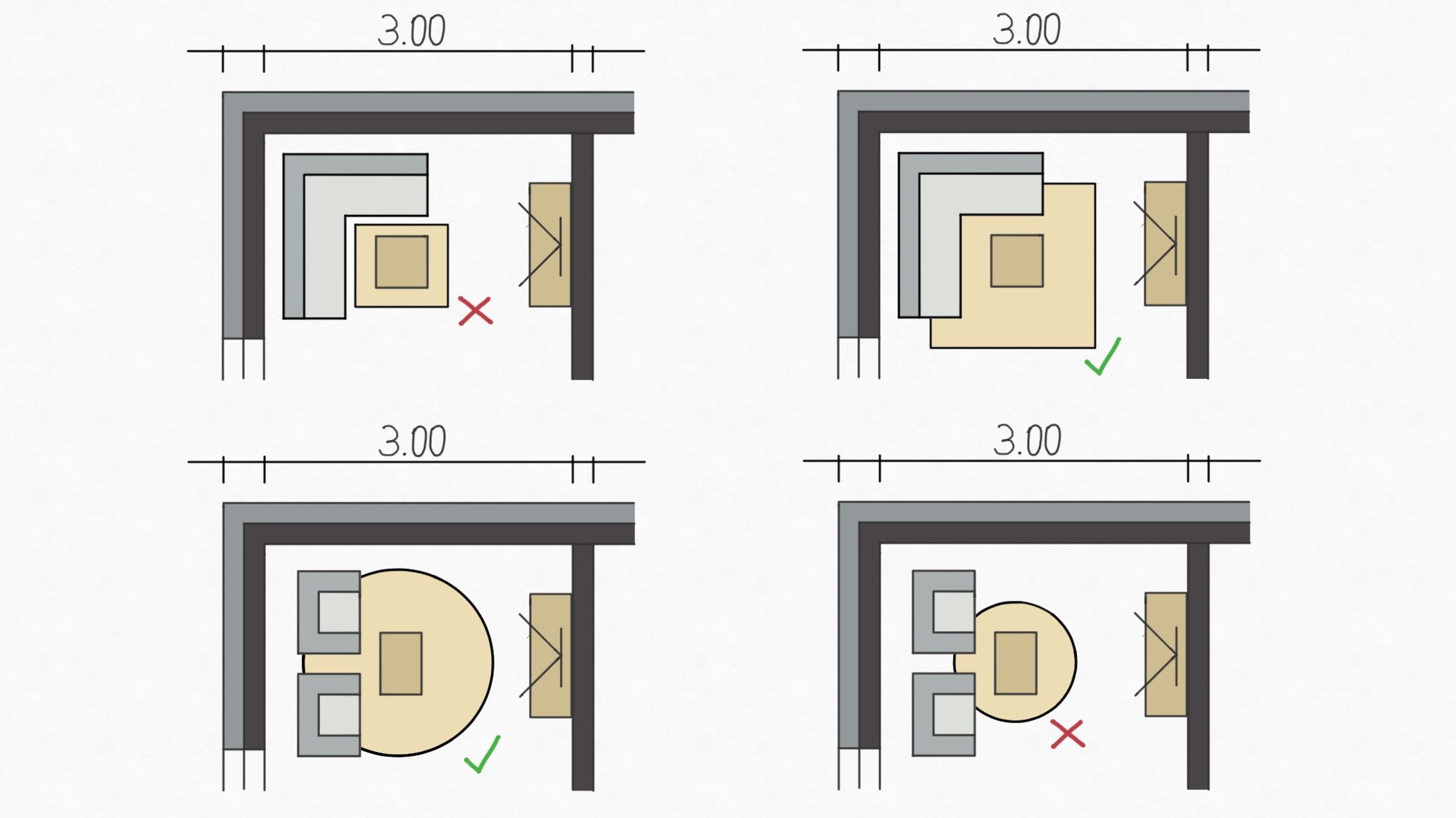 Wohnzimmer richtig planen - Teppich