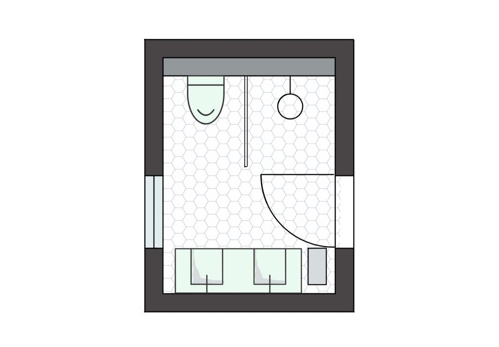 Badezimmer Grundriss planen - kleines Bad