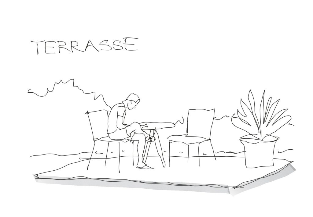 Balkon Terrasse Loggia Übersicht, Terrasse
