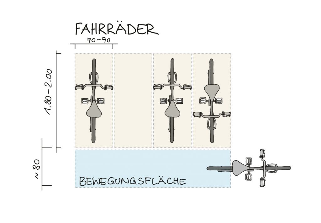 Fahrräder in der Garage