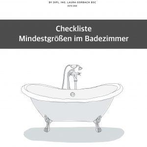 Checkliste: Mindestgrößen im Badezimmer