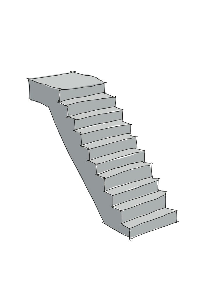 Gerade Treppe